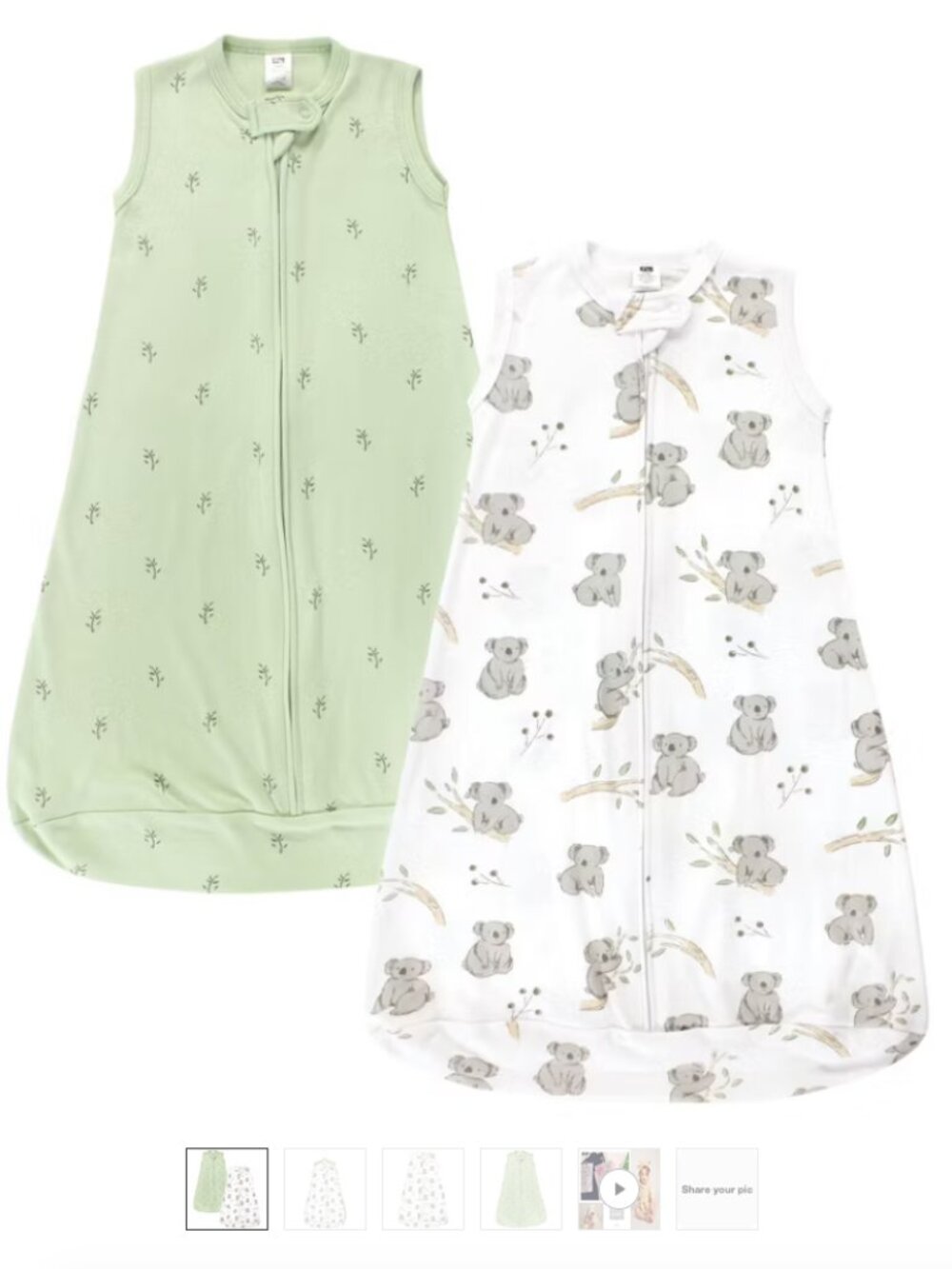 [Hudson Baby] NWT 2-Pack Sleep Sacks 12-18mo